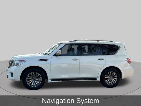 Used 2019 Nissan Armada Platinum w/ Captain's Chairs Package RWD image 2