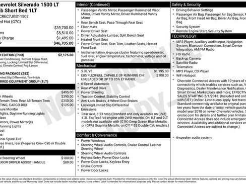 Used 2018 Chevrolet Silverado 1500 LT w/ All Star Edition RWD image 54