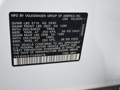 New 2026 Volkswagen Atlas SE FWD image 20