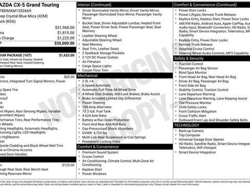 Certified 2021 MAZDA CX-5 Grand Touring w/ GT Premium Package AWD/4WD image 38