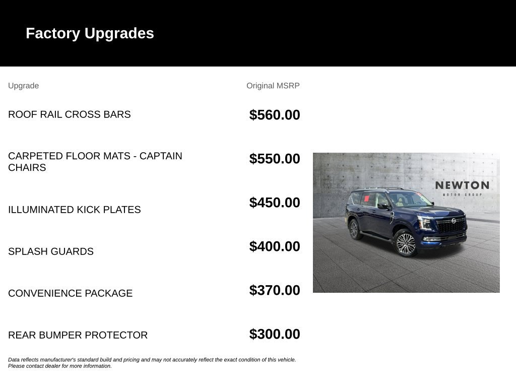 Used 2025 Nissan Armada Platinum w/ Convenience Package RWD image 6