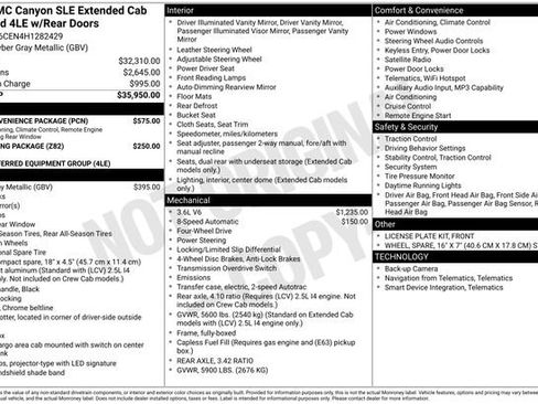 Used 2017 GMC Canyon SLE w/ SLE Convenience Package AWD/4WD image 12