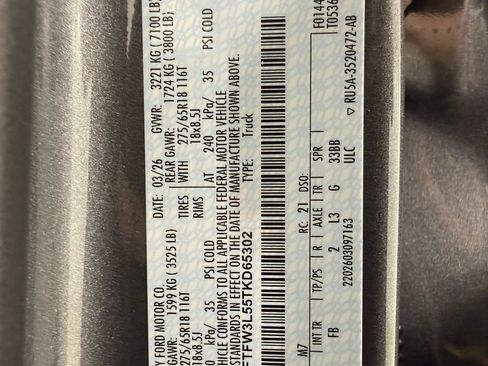 New 2026 Ford F150 XLT AWD/4WD image 16