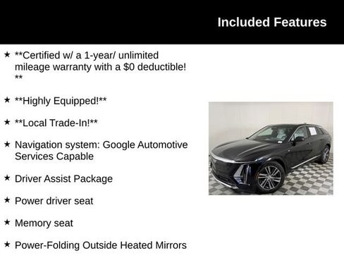 Certified 2024 Cadillac Lyriq Luxury RWD image 4