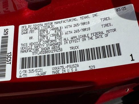 Certified 2025 Toyota Tundra SR5 w/ SR5 Premium Package image 23