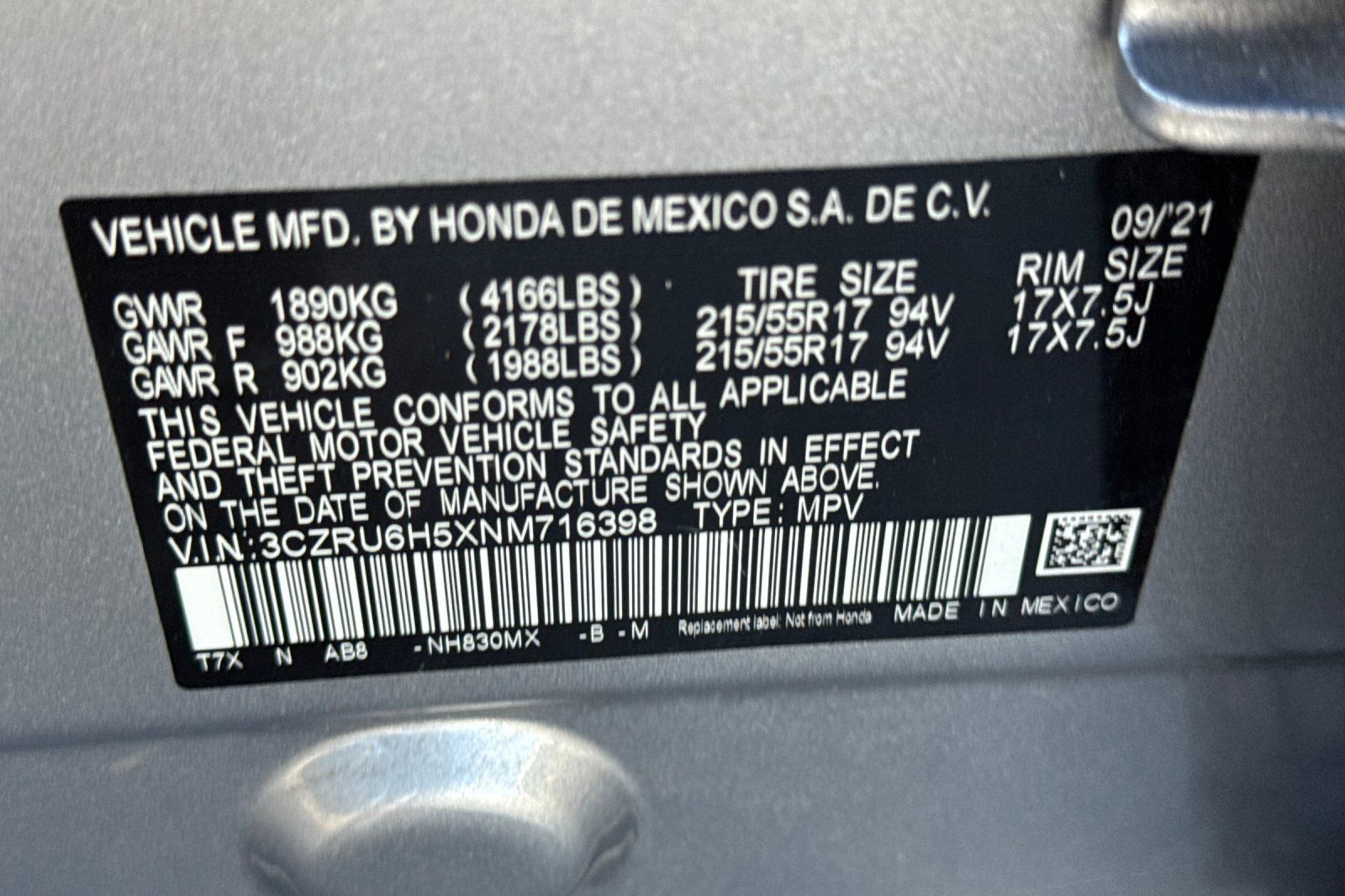 Used 2022 Honda HR-V EX image 32
