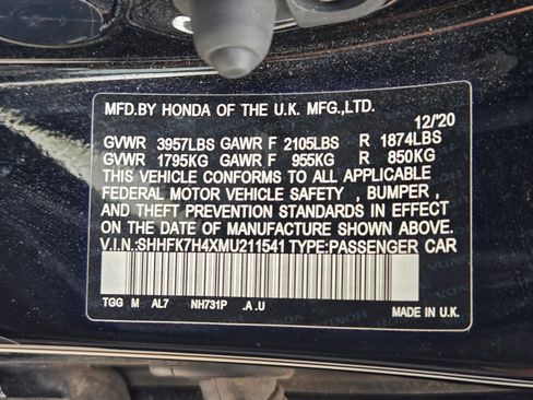 Used 2021 Honda Civic Sport image 32