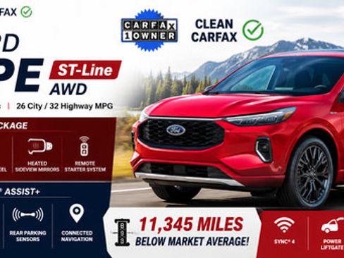 Used 2024 Ford Escape ST-Line w/ Tech Pack #1 AWD/4WD image 3