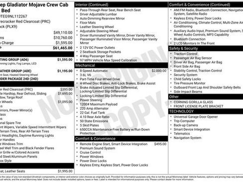 Used 2022 Jeep Gladiator Mojave w/ LED Lighting Group AWD/4WD image 14