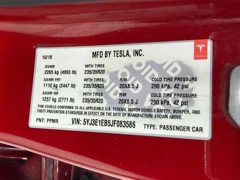 Used 2018 Tesla Model 3 Performance AWD/4WD image 30