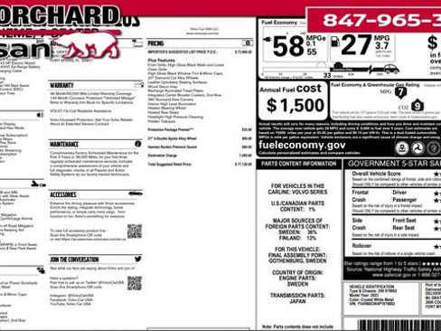 Used 2023 Volvo XC90 T8 Plus w/ Protection Package Premier image 8