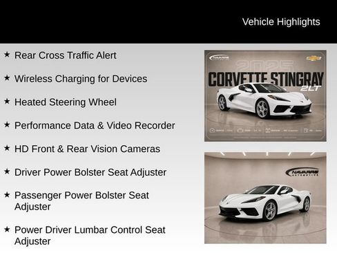 Used 2025 Chevrolet Corvette Stingray Preferred Cpe w/ Battery Protection Package RWD image 19