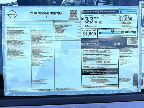 New 2026 Nissan Sentra S image 12