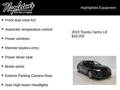 Used 2023 Toyota Camry LE image 15