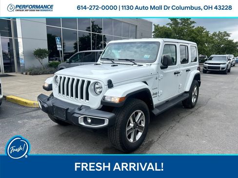 Used 2021 Jeep Wrangler Unlimited Sahara w/ Uconnect 4C Nav & Sound Group AWD/4WD image 8