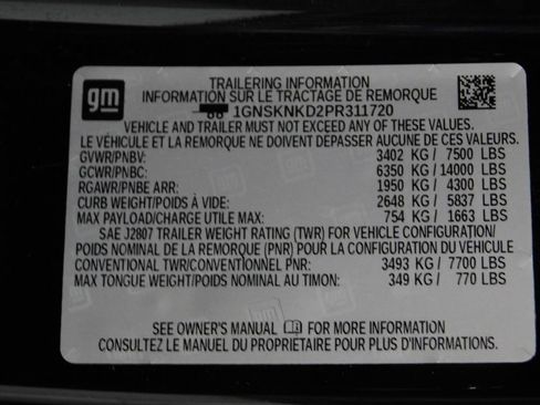 Used 2023 Chevrolet Tahoe LT w/ Luxury Package AWD/4WD image 94