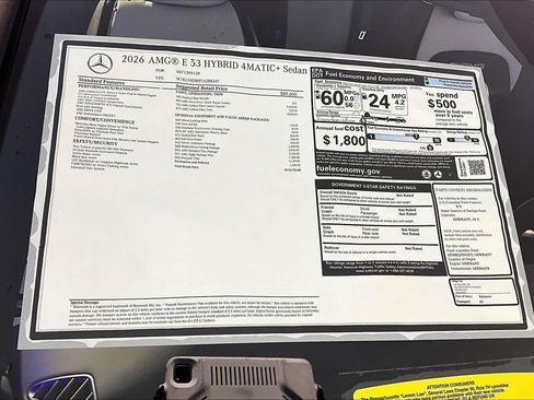 New 2026 Mercedes-Benz E 53 AMG e 4MATIC Sedan image 18