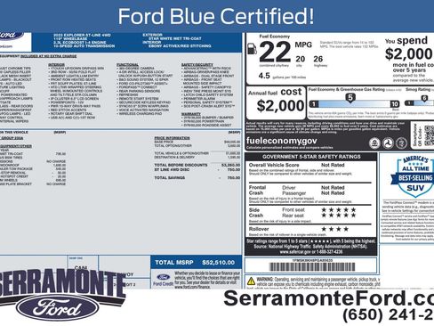 Used 2023 Ford Explorer ST-Line w/ Class IV Trailer Tow Package AWD/4WD image 20