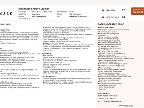 Used 2012 Buick Enclave Leather image 3