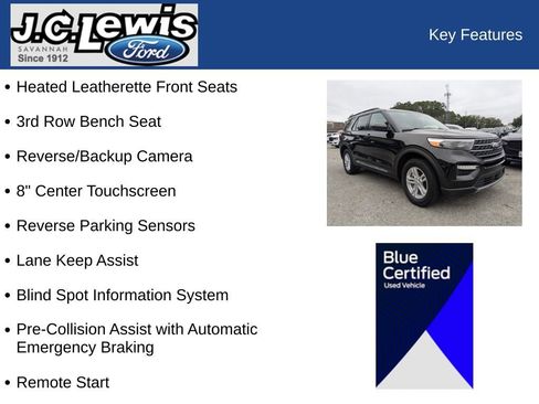 Certified 2023 Ford Explorer XLT w/ Equipment Group 202A image 34