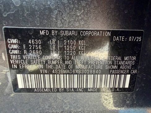 Used 2025 Subaru Legacy Premium AWD/4WD image 48