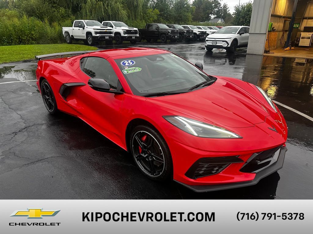 Certified 2025 Chevrolet Corvette Stingray Premium Cpe w/ Z51 Performance Package RWD 360° Tour