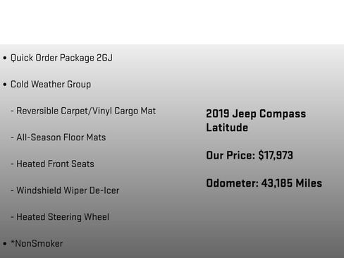 Used 2019 Jeep Compass Latitude w/ Cold Weather Group image 6