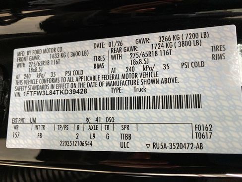 New 2026 Ford F150 XLT w/ Equipment Group 302A MID image 51