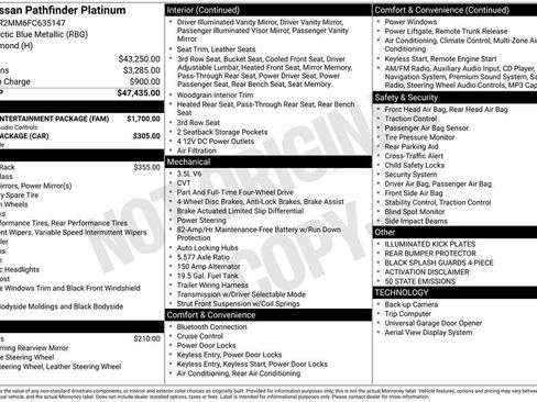 Used 2015 Nissan Pathfinder Platinum w/ Family Entertainment Package image 7