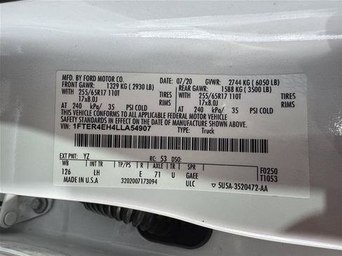Certified 2020 Ford Ranger XL w/ Equipment Group 101A Mid RWD image 33