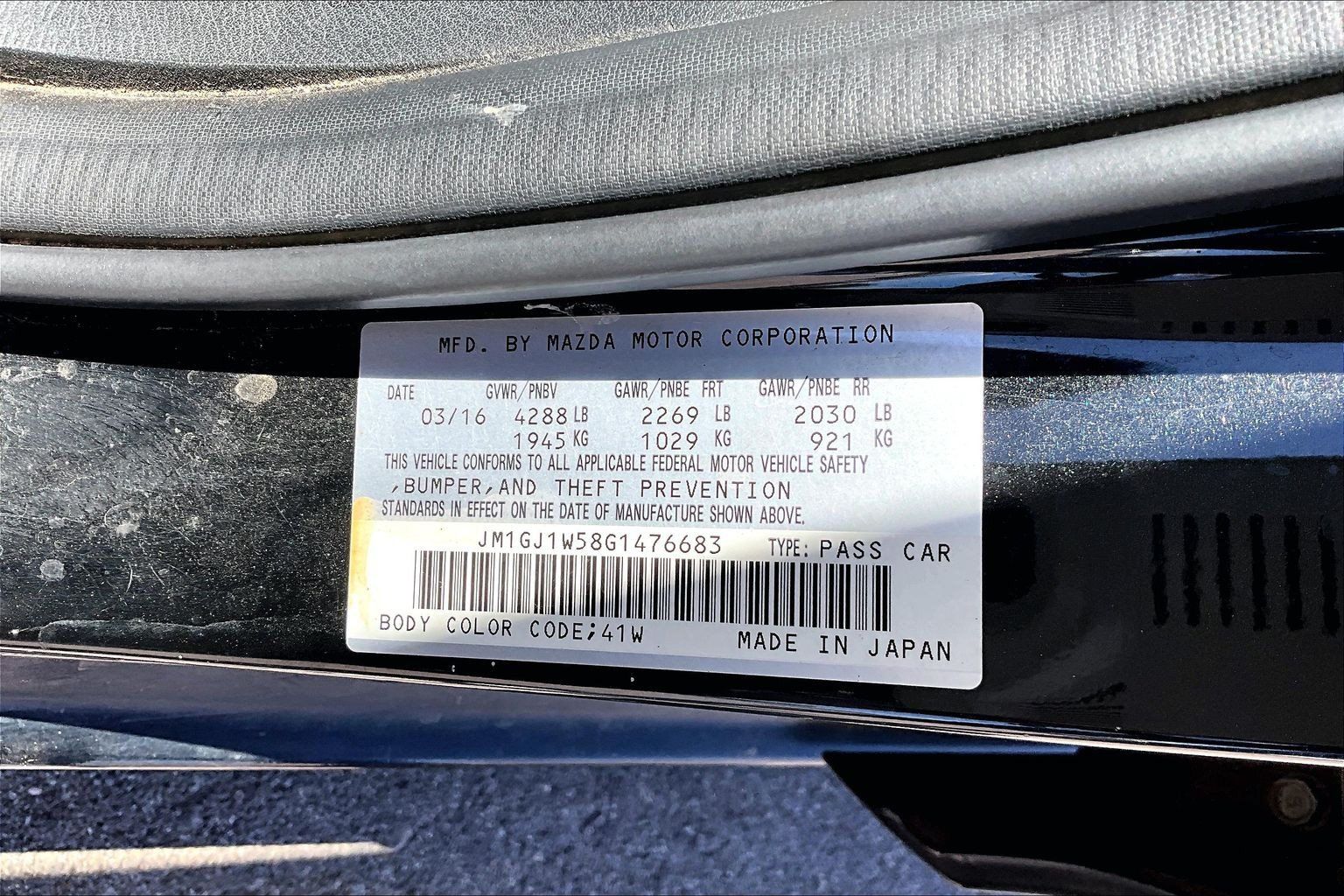 Used 2016 MAZDA MAZDA6 Grand Touring FWD image 2