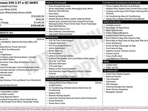 New 2026 Genesis G90 3.5T image 9