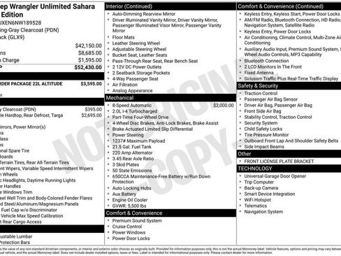 Used 2022 Jeep Wrangler Unlimited Sahara image 47
