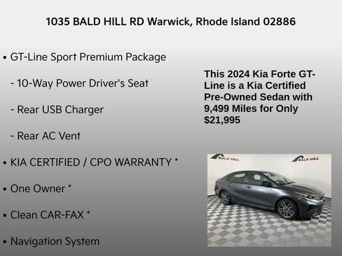 Certified 2024 Kia Forte GT-Line w/ GT-Line Premium Package image 14