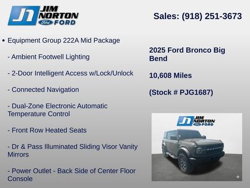 Used 2025 Ford Bronco Big Bend AWD/4WD image 8