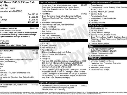 Used 2017 GMC Sierra 1500 SLT w/ SLT Premium Package RWD image 3