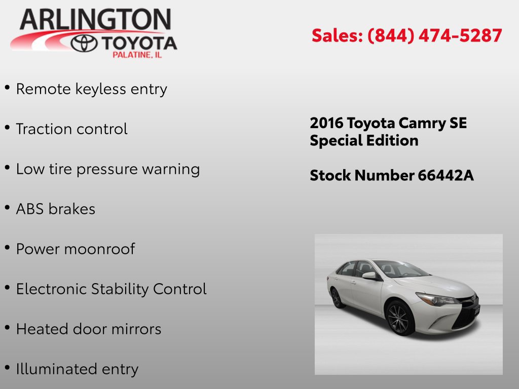 Used 2016 Toyota Camry SE FWD image 2