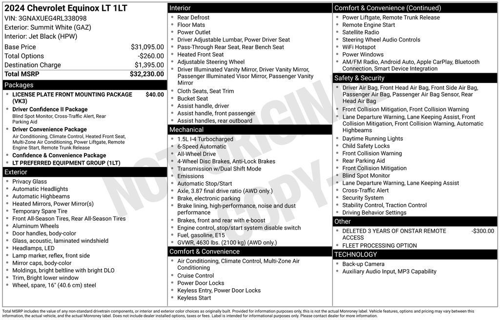 Used 2024 Chevrolet Equinox LT AWD/4WD image 2