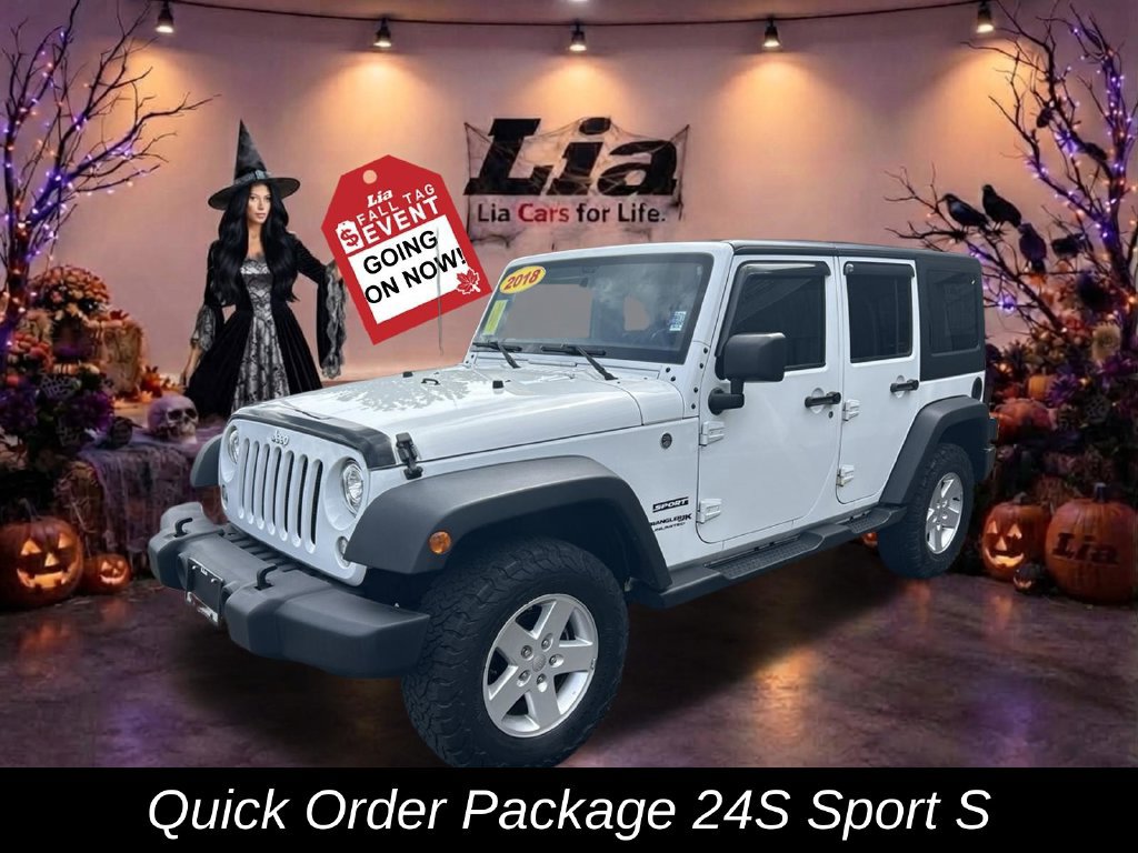 Certified 2018 Jeep Wrangler Unlimited Sport S AWD/4WD image 9