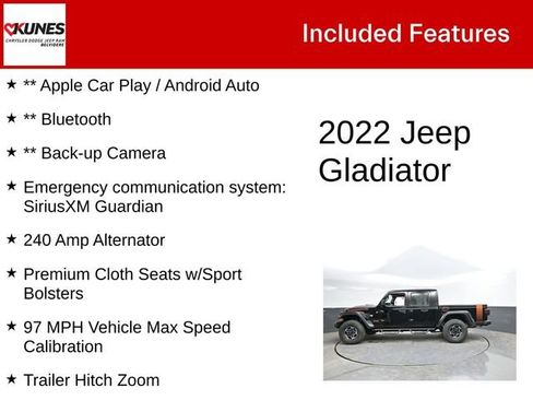 Used 2022 Jeep Gladiator Mojave w/ LED Lighting Group AWD/4WD image 3