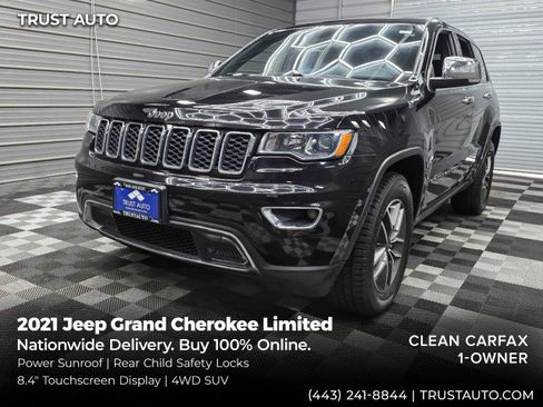 Used 2021 Jeep Grand Cherokee Limited AWD/4WD image 1