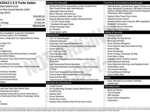 Used 2022 MAZDA MAZDA3 s image 1