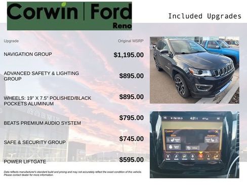 Used 2018 Jeep Compass Limited w/ Navigation Group image 3