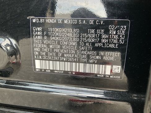 Certified 2023 Honda HR-V EX-L image 39