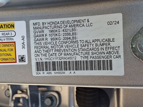 Used 2024 Honda Accord EX image 27