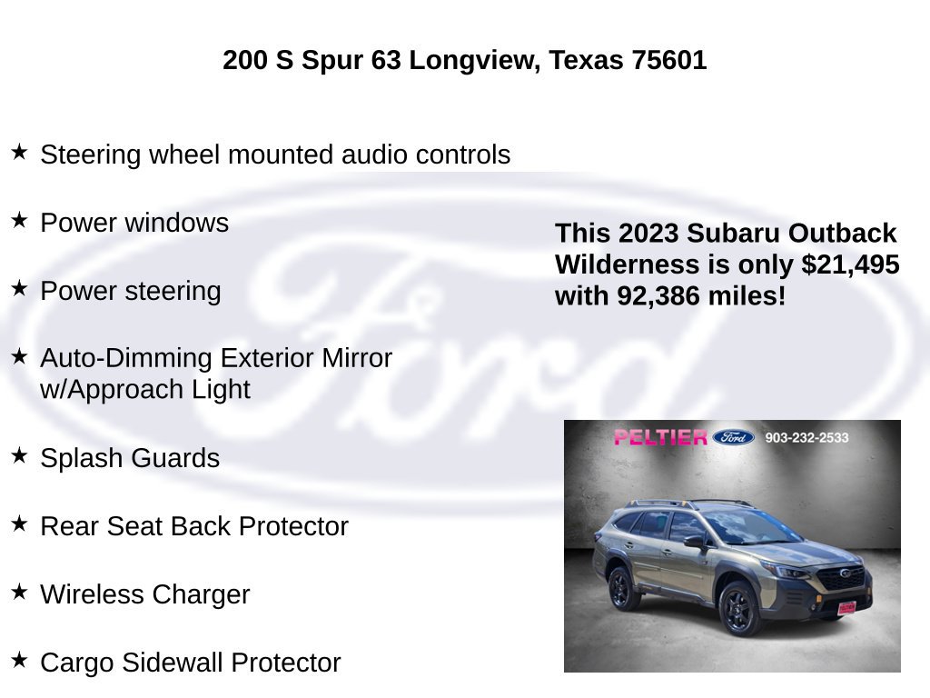 Used 2023 Subaru Outback Wilderness AWD/4WD image 15