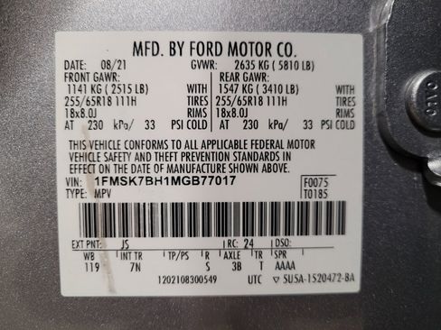 Used 2021 Ford Explorer 2WD w/ Class III Trailer Tow Package image 33