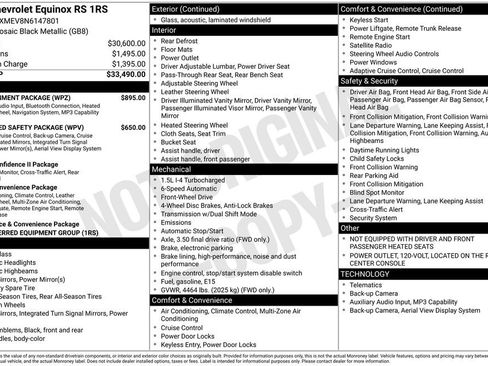 Used 2022 Chevrolet Equinox RS w/ Infotainment Package FWD image 38