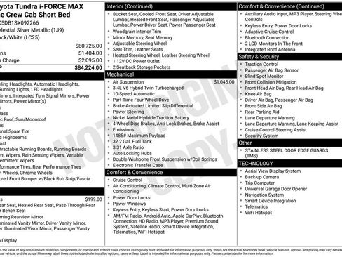 New 2025 Toyota Tundra Capstone AWD/4WD image 5