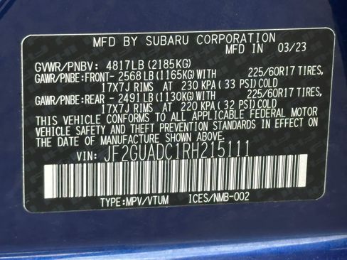 Certified 2024 Subaru Crosstrek 2.0i Premium AWD/4WD image 30